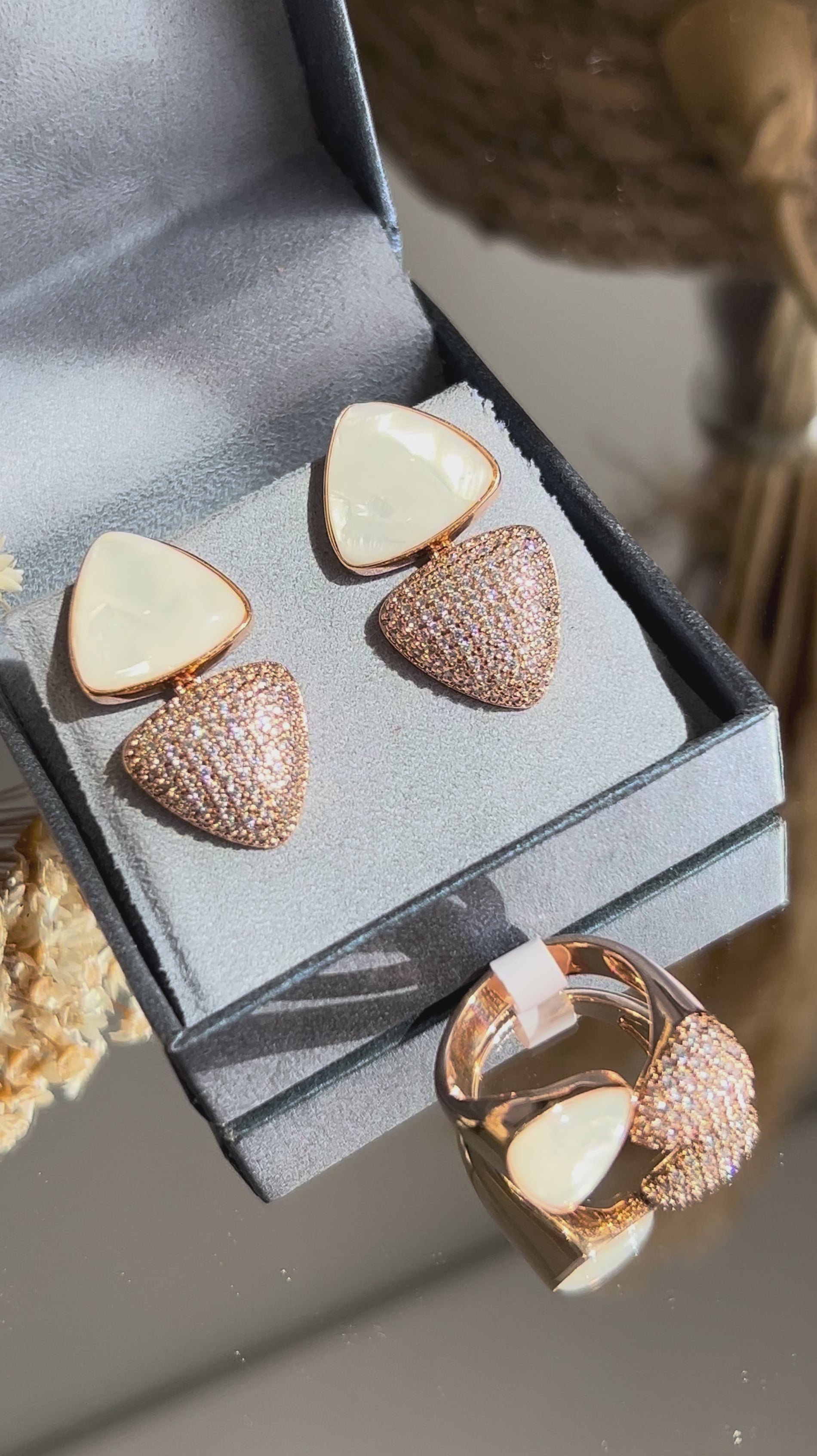 Conjunto Triângulo Cravação