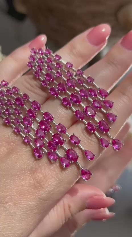 Brinco Chay Safira Rosa/Pink