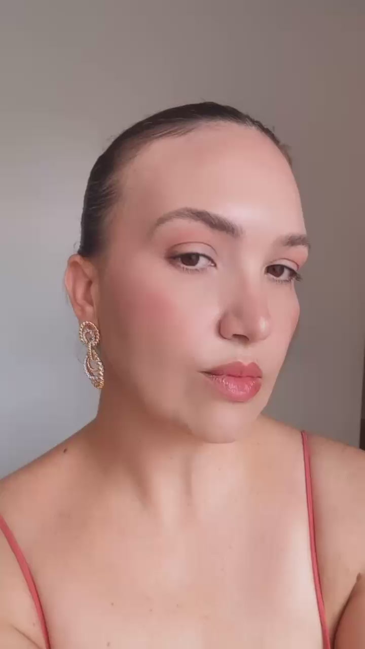 Brinco Duo de Banhos Aros Ovais