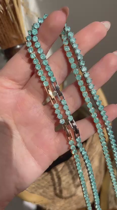 Colar Riviera Shine Azul Celeste