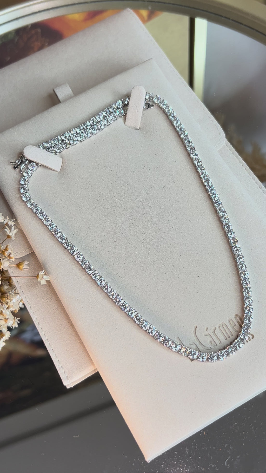 Colar Riviera Moissanite 4.0 mm 0,3CT 43cm (30 pontos)