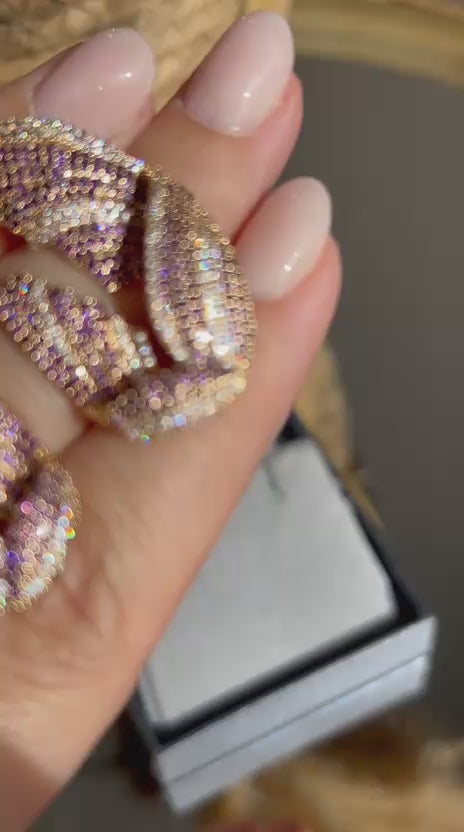 Brinco Tuly Ametista/Roxo