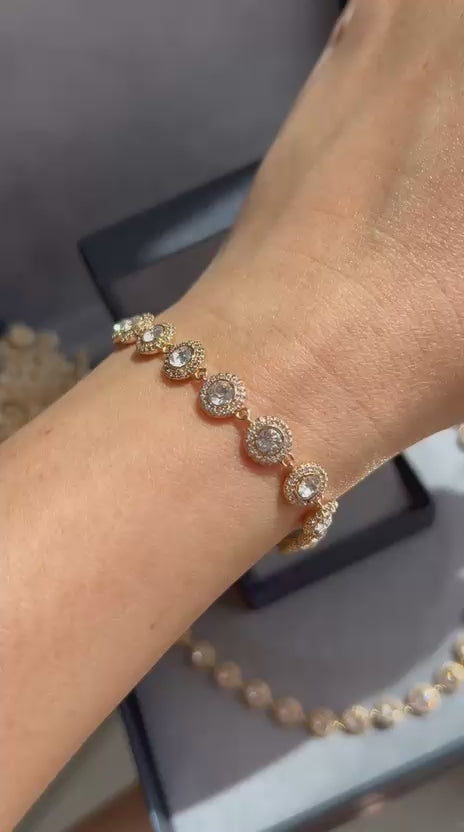 Conjunto Brinco e Colar Inspired Dourado