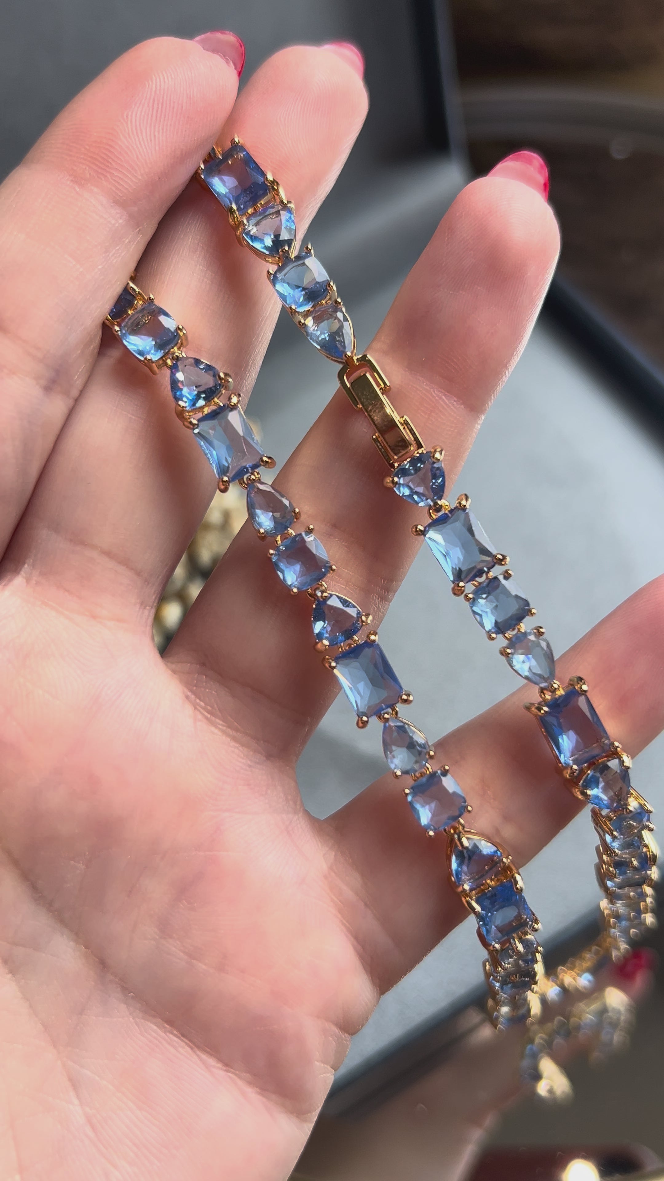 Colar Riviera Cassia Tanzanita Dourado