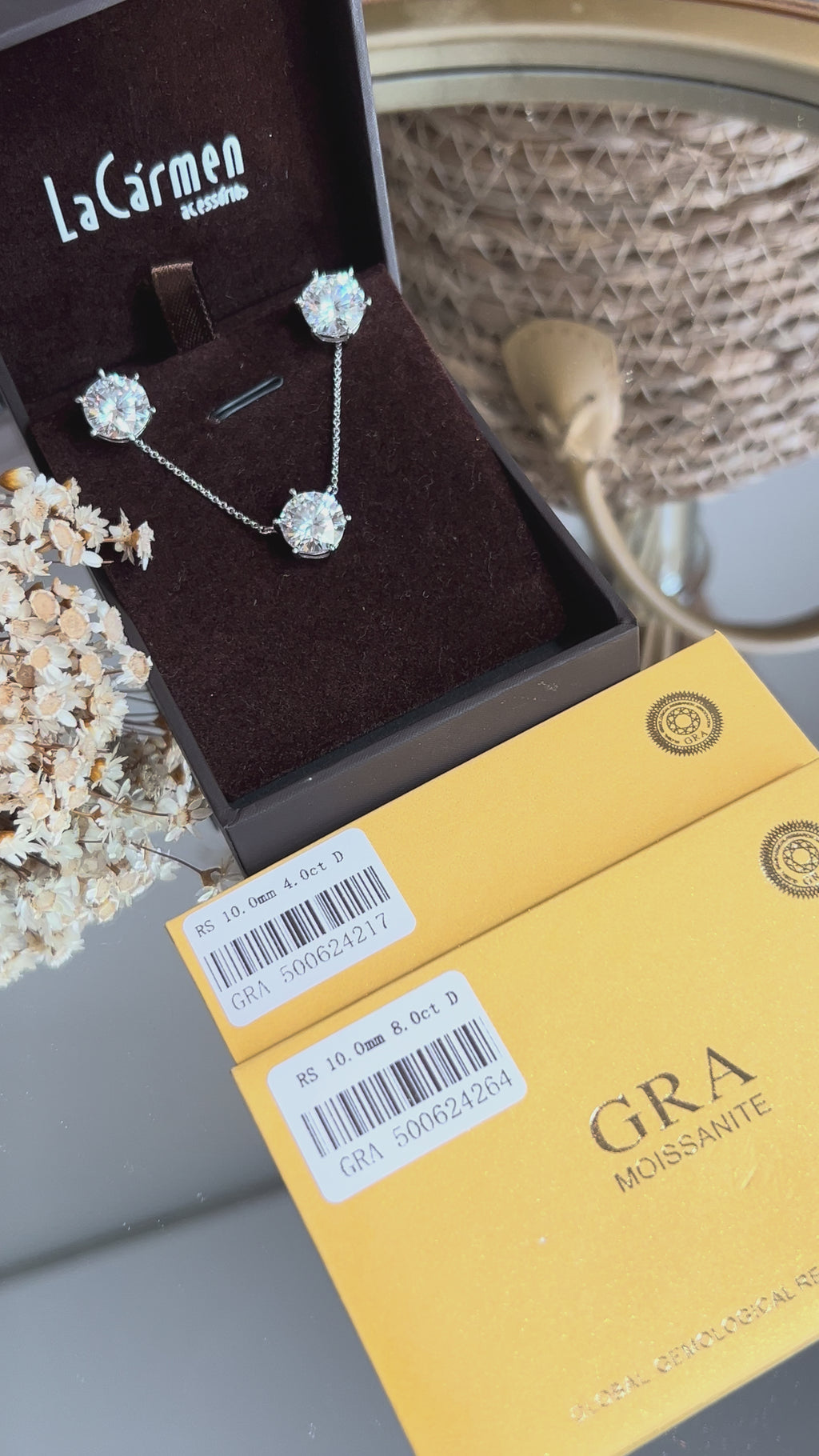 Colar Solitário 10mm 4ct