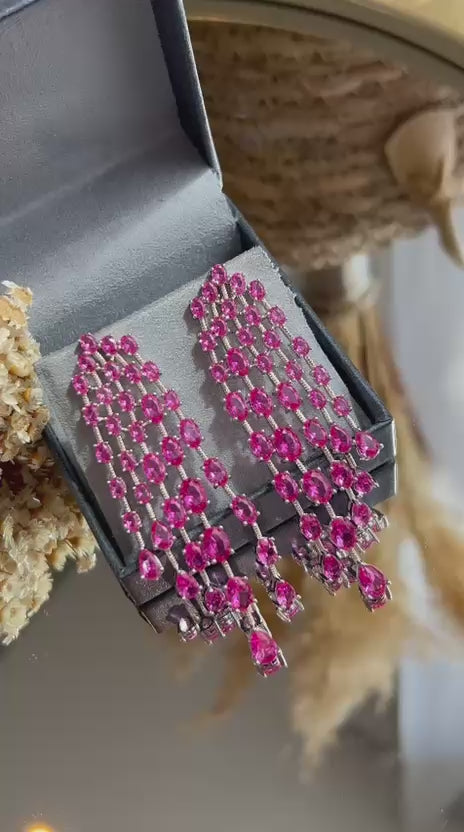 Brinco Chay Safira Rosa/Pink