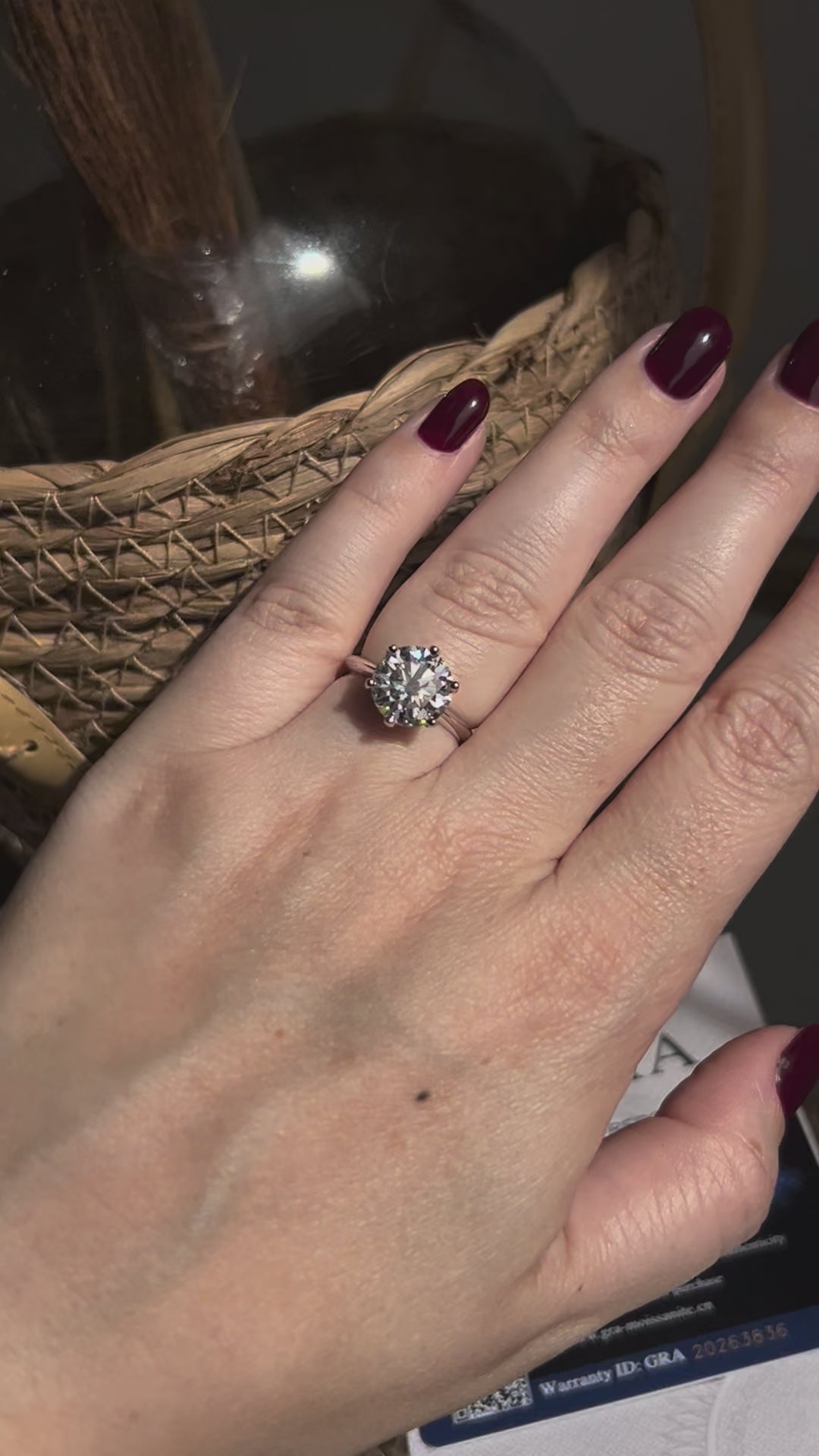 Anel Solitário Moissanite 11mm e 5ct