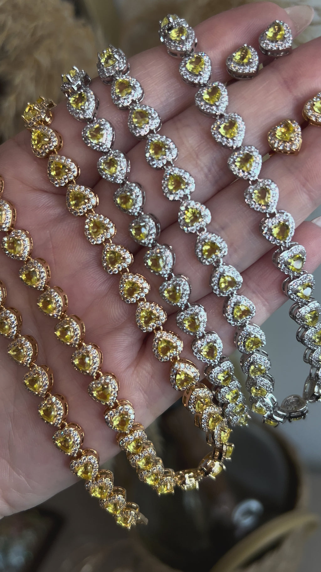 Pulseira Riviera Mini Harts Fancy Yellow Dourado