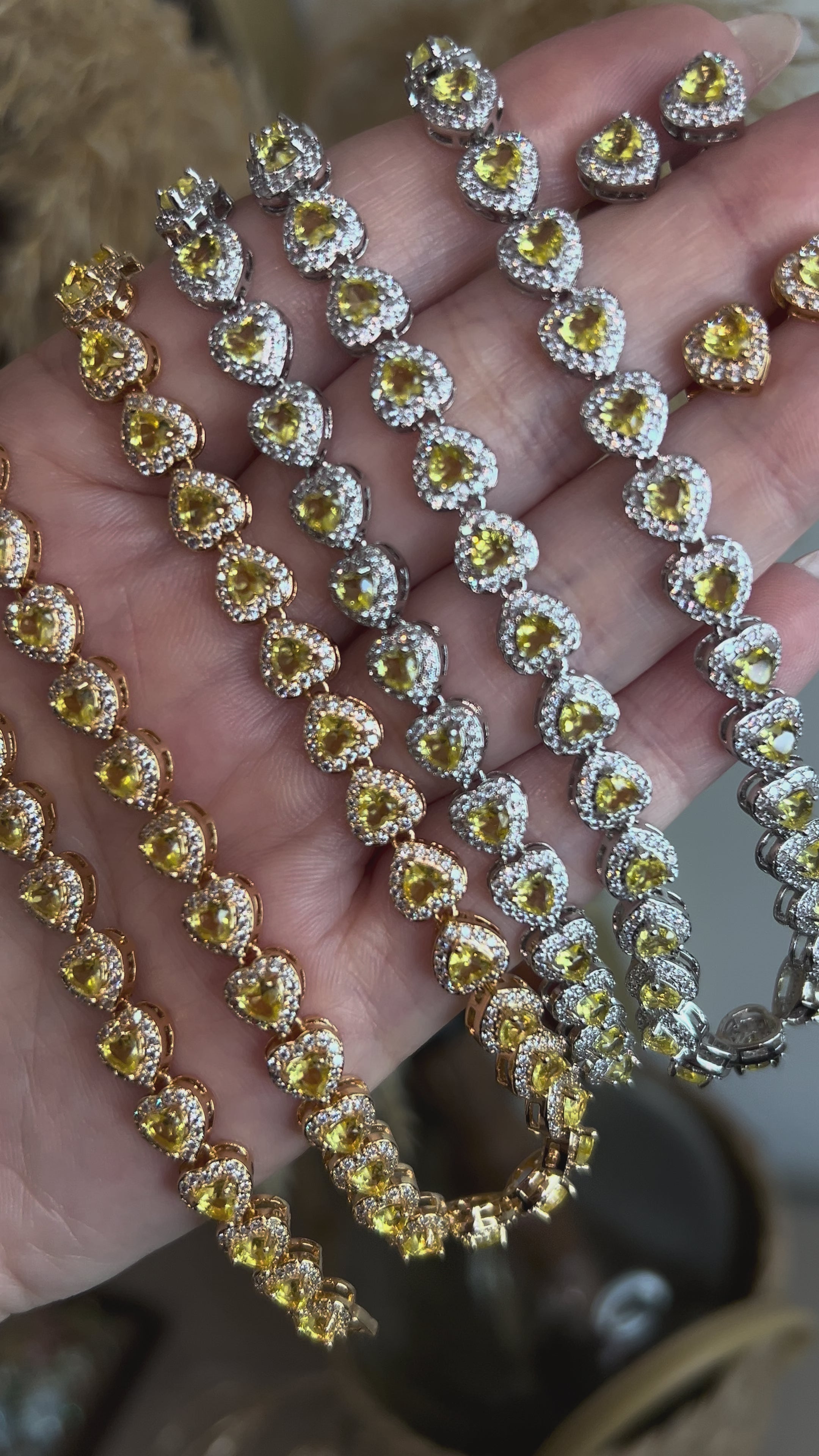 Pulseira Riviera Mini Harts Fancy Yellow Dourado