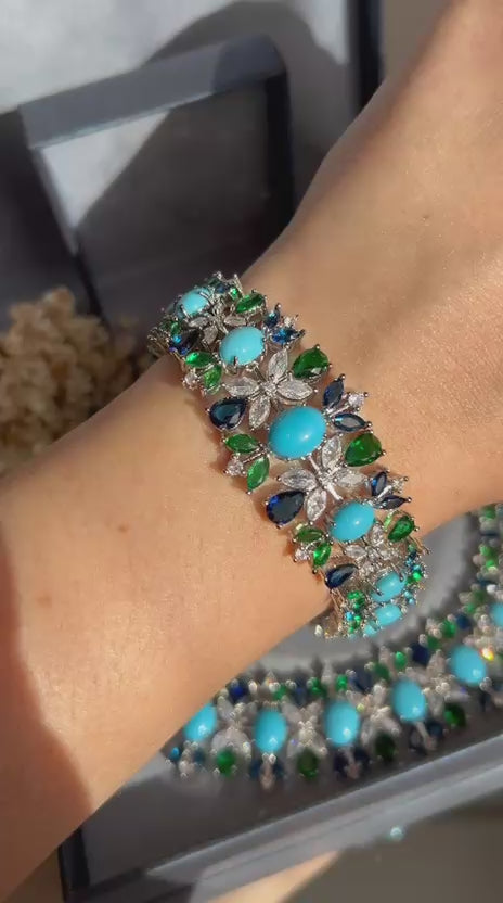 Conjunto Jade Turquesa 4 Peças