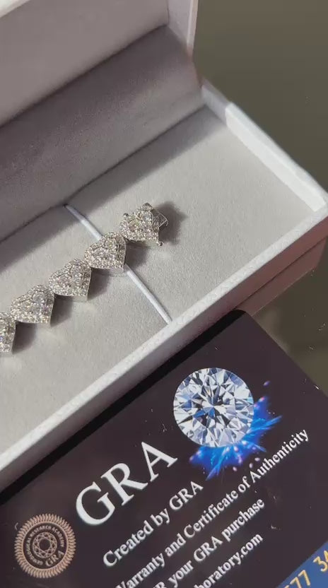 Pulseira Riviera Moissanite Coração