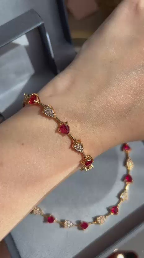 Brinco Raios Rubelita Dourado