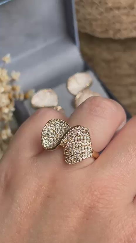 Conjunto Brinco e Anel Torcido