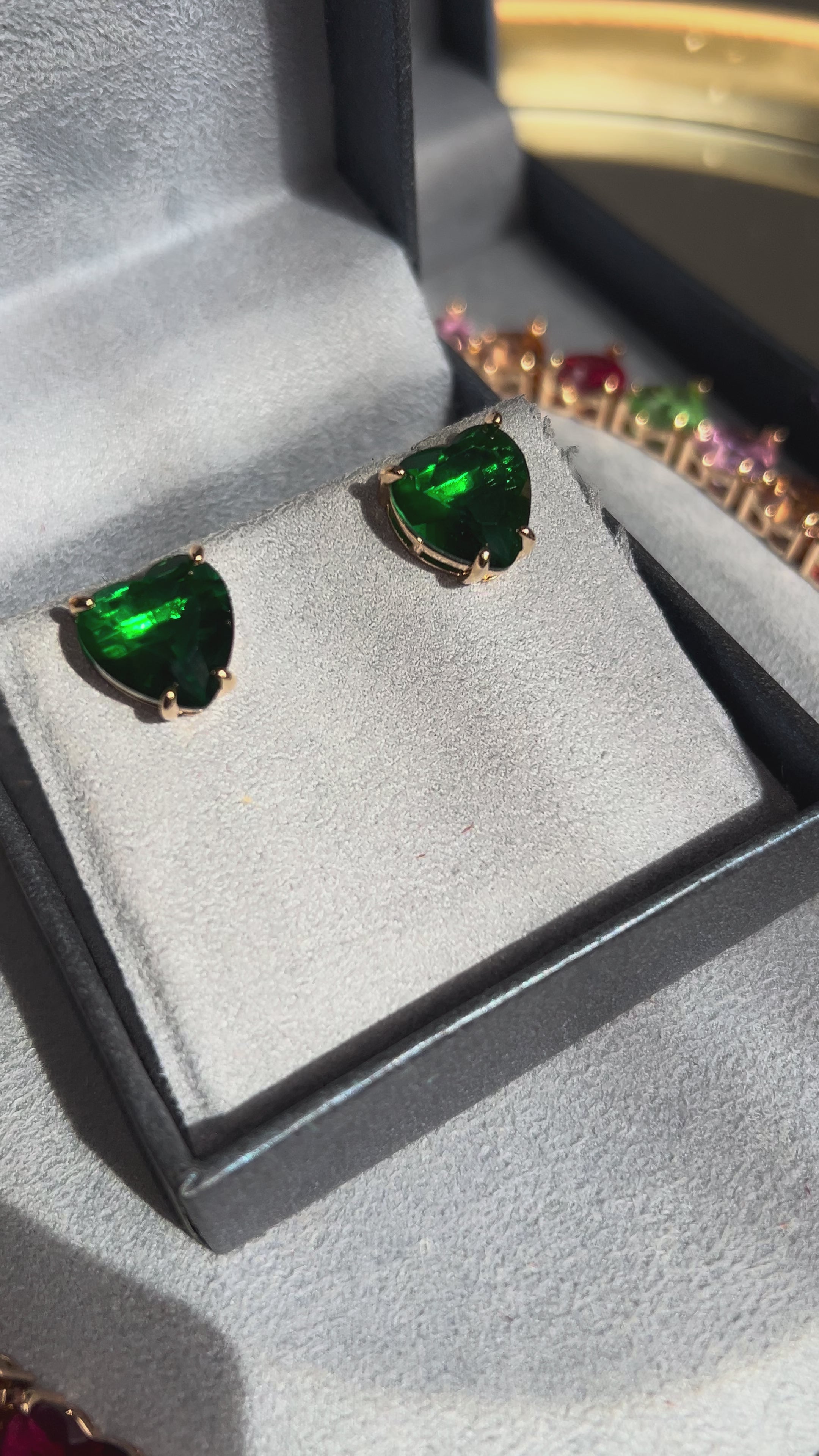 Conjunto Brinco e Colar Harts Colors Dourado