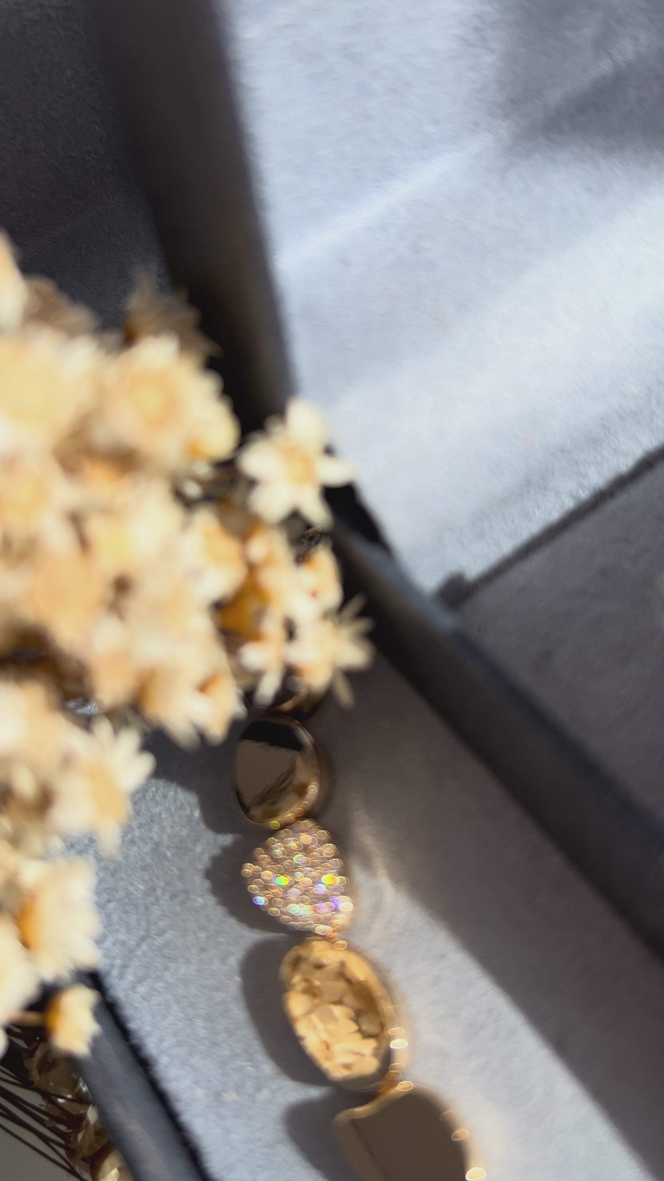 Conjunto Brinco e Colar Organico Dourado